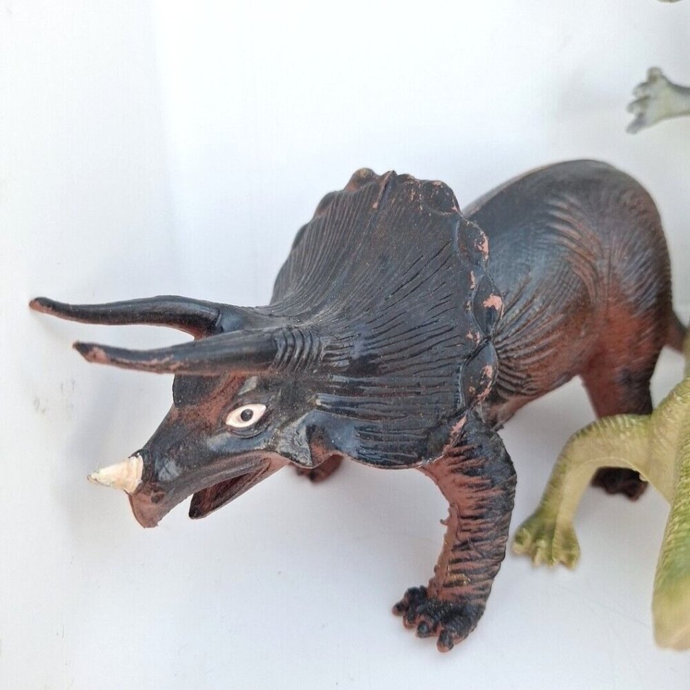 Imperial Dinosaur Alligator Triceratops Brontosaurus 1989 1985 Vintage Lot - Picture 4 of 10
